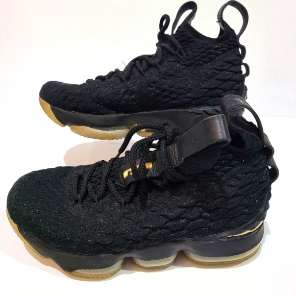 Nike Other - Youth Nike LeBron 15 size 4.5 youth metallic gold black
